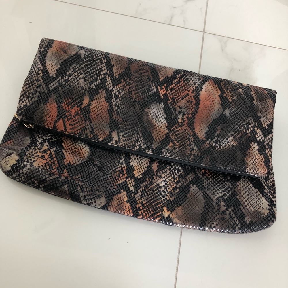 Snakeskin Clutch Bag - Picture 1 of 3